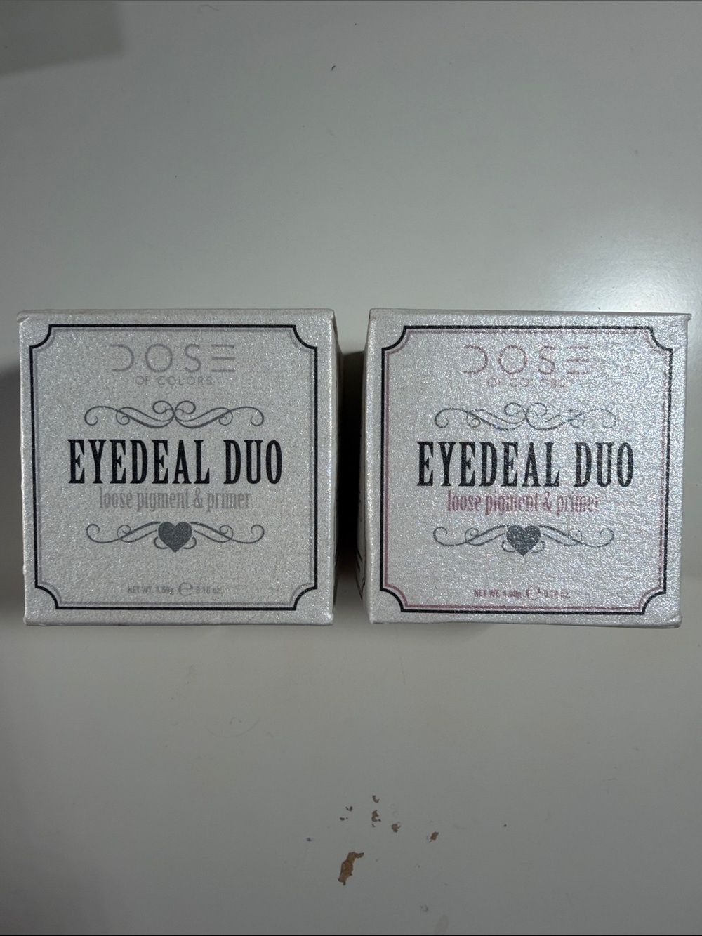 Dose of Color- Eyedeal Duo Loose Pigment & Primer-Shimmery Shell an Disco colors